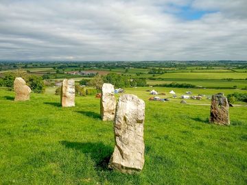 Visitor image of the stone circle