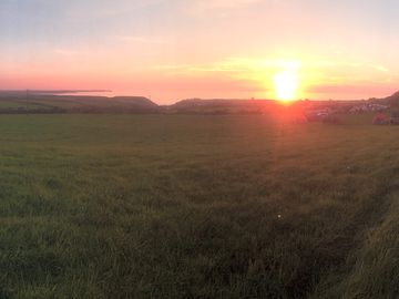 Sunset view from the field