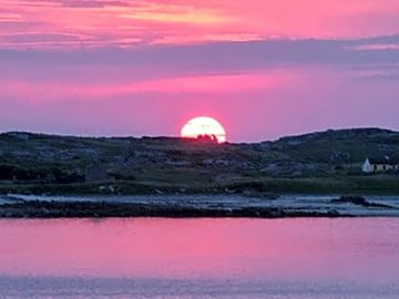 Clifden camping on the beach