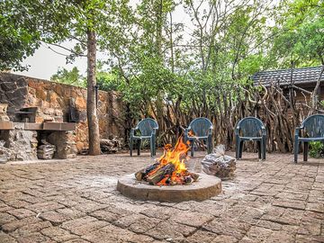 Kgotla area for chats and get-togethers
