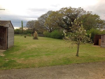 Quiet pitches surrounded by trees