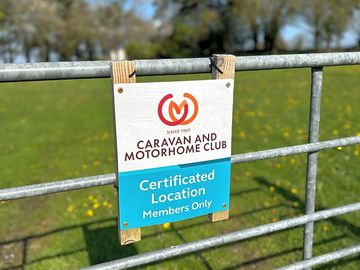 Access gate to caravan site