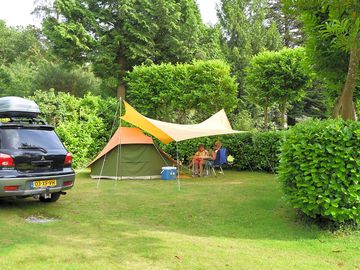 Campers in the shade