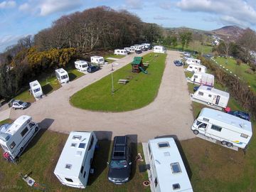 The touring site before the play park was added