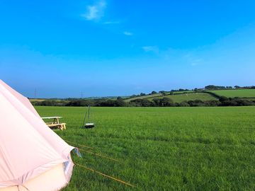 View from the camping field