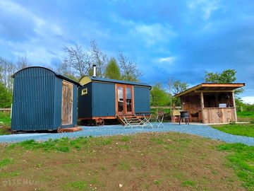 Shepherd's hut exterior