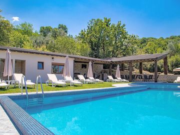 Swimming pool by the restaurant