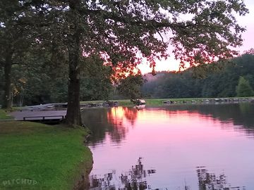 Lake at sunset