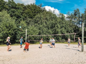 Beach volleyball court