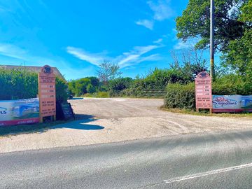 The entrance to hazelgrove farm is located along ashey road, just outside of ryde