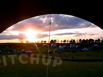 Enjoy spectacular sunsets from the comfort of your tent.