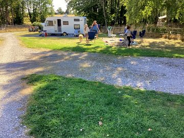 Family enjoying their stay