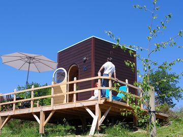 Space to relax on the raised deck