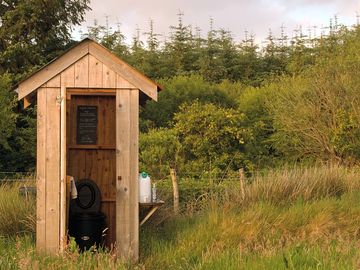 Compost loo, poo with a view and a clean conscience.