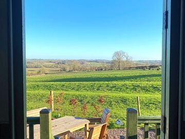 Rural views from the hut door