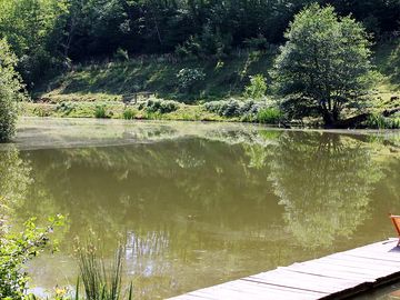 The on-site lake
