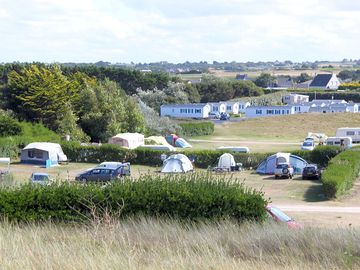 Camping in the fields