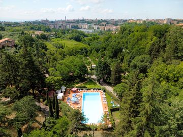 Arial view of the swimming pool