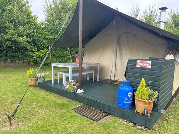 Safari tent exterior