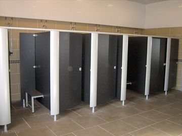 Spacious and modern showers