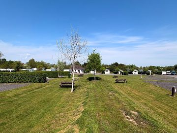 Grass and gravel pitches