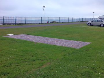 Hardstanding pitch overlooking the tay estuary