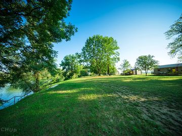 Pitching field next to the river