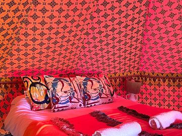 Bell tent interiors