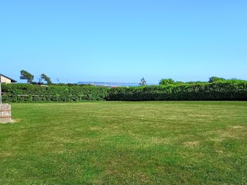 Sheltered pitches on the camping field