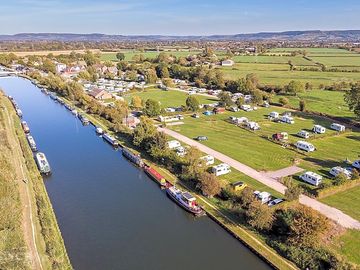 Aerial view of the canalside location