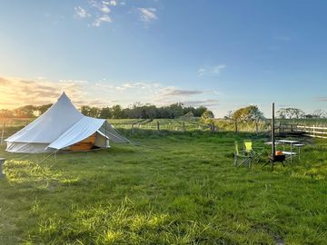 Lots of space around the bell tent