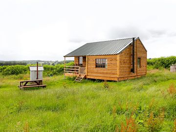 Wooden log cabin