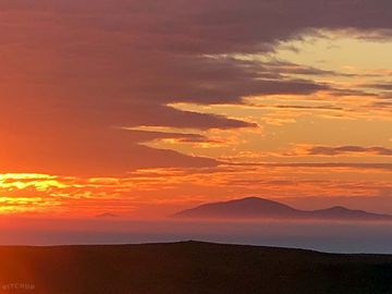 Sunset from clouds