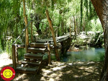 Beautiful little bridge over the river