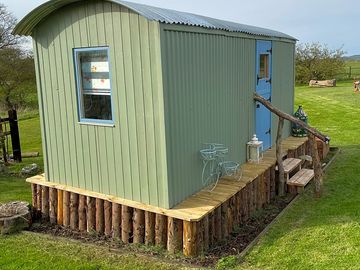 Hut on a raised deck