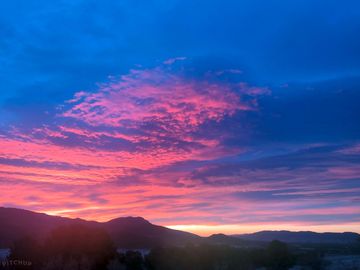Sunset from the pitches