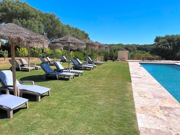 Pool and sun loungers