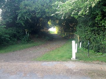 The entrance to your relaxing weekend away