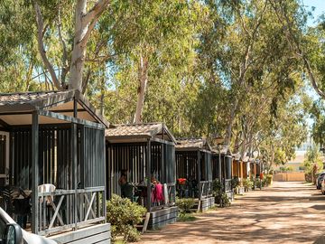 Chalets in a row