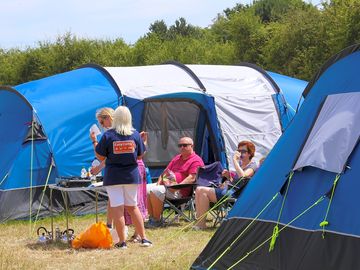 Our pre-erected tents