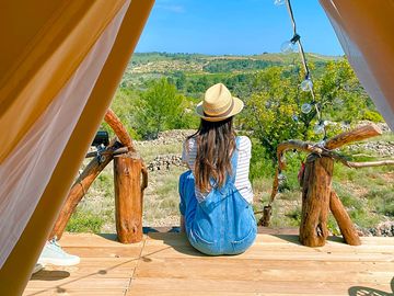 Spectacular view from the bell tent