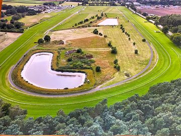 Aerial view of the racecourse
