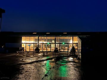 View from outside the cafe