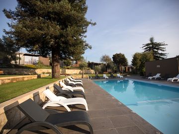 Swimming pool with sun terrace