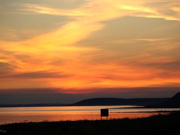 Spring sunset over port william