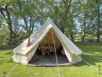 Bell tent entrance
