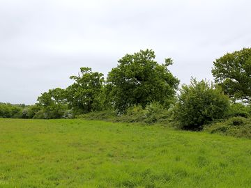 Surrounded by farmland