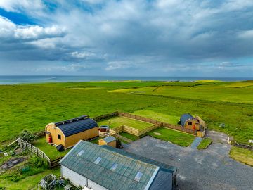 Aerial shot of the site