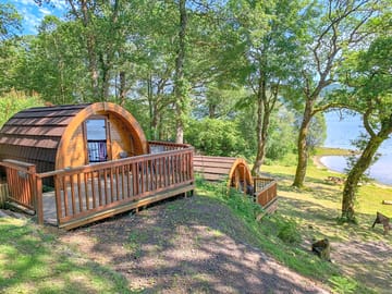 Pods overlooking Loch Awe