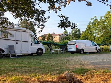 Campers parked